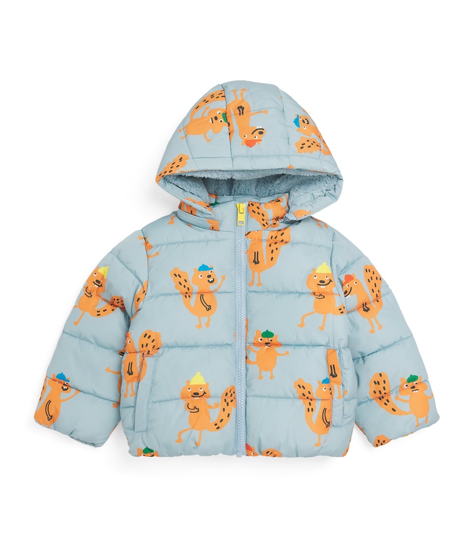 Stella McCartney Kids Squirrel Print Puffer Jacket (6-36 Months)