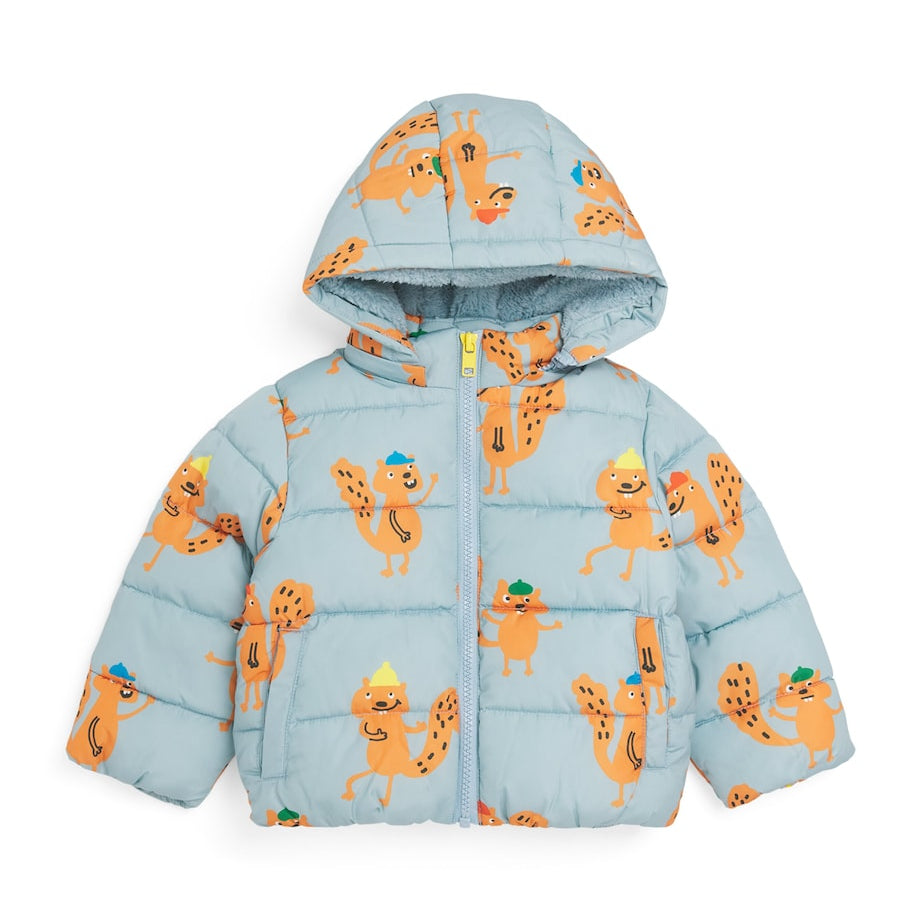 Stella McCartney Kids Squirrel Print Puffer Jacket (6-36 Months)