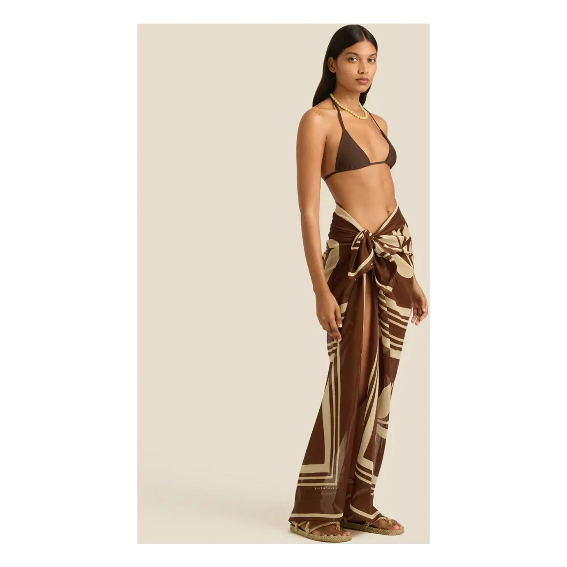 Soleil Soleil - Clove Coconut sarong | Brown