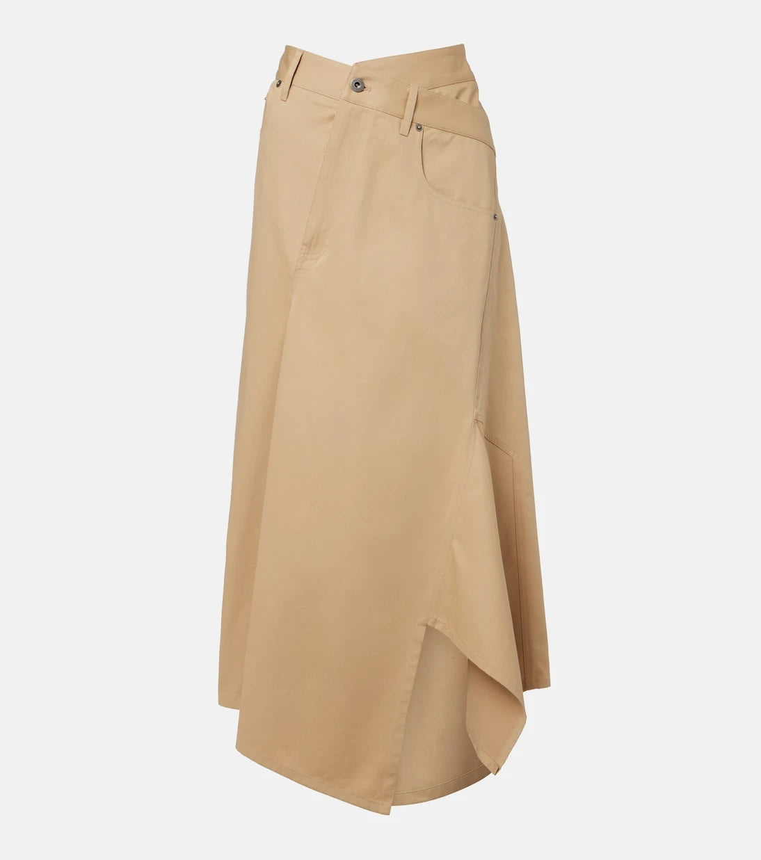 Loewe - Asymmetric cotton midi skirt