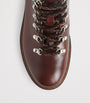 Weekend Max Mara Brown Leather Lace-Up Ankle Boots