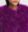 Yves Salomon Pink Feather Jacket