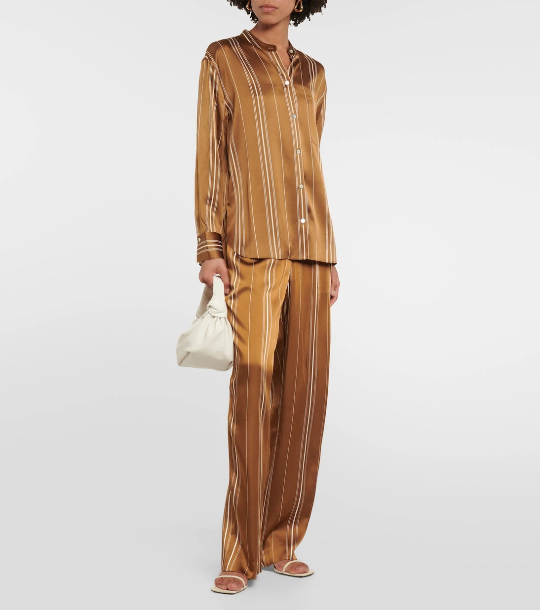 Vince - High-rise striped pants