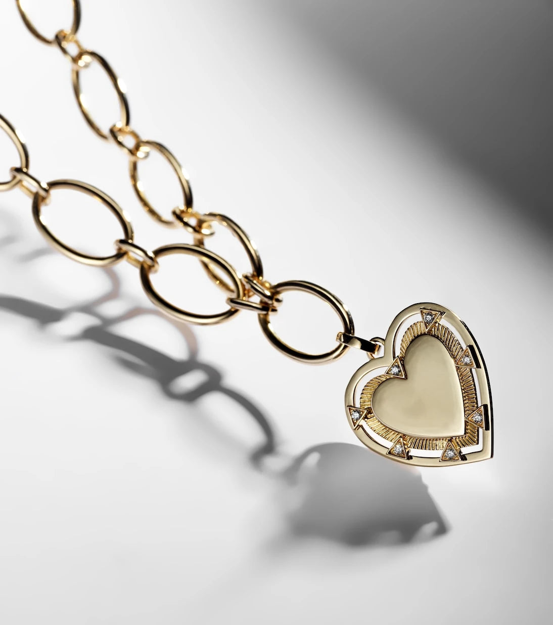 FoundRae - Love 18kt gold pendant necklace with diamonds