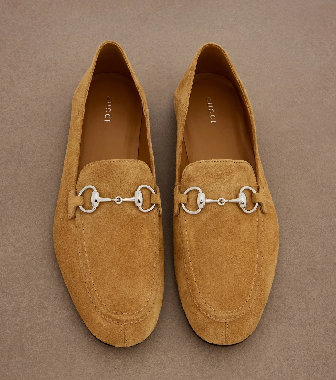 Gucci - Jordaan Horsebit suede loafers