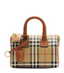 Burberry Brown Mini Check Bowling Bag