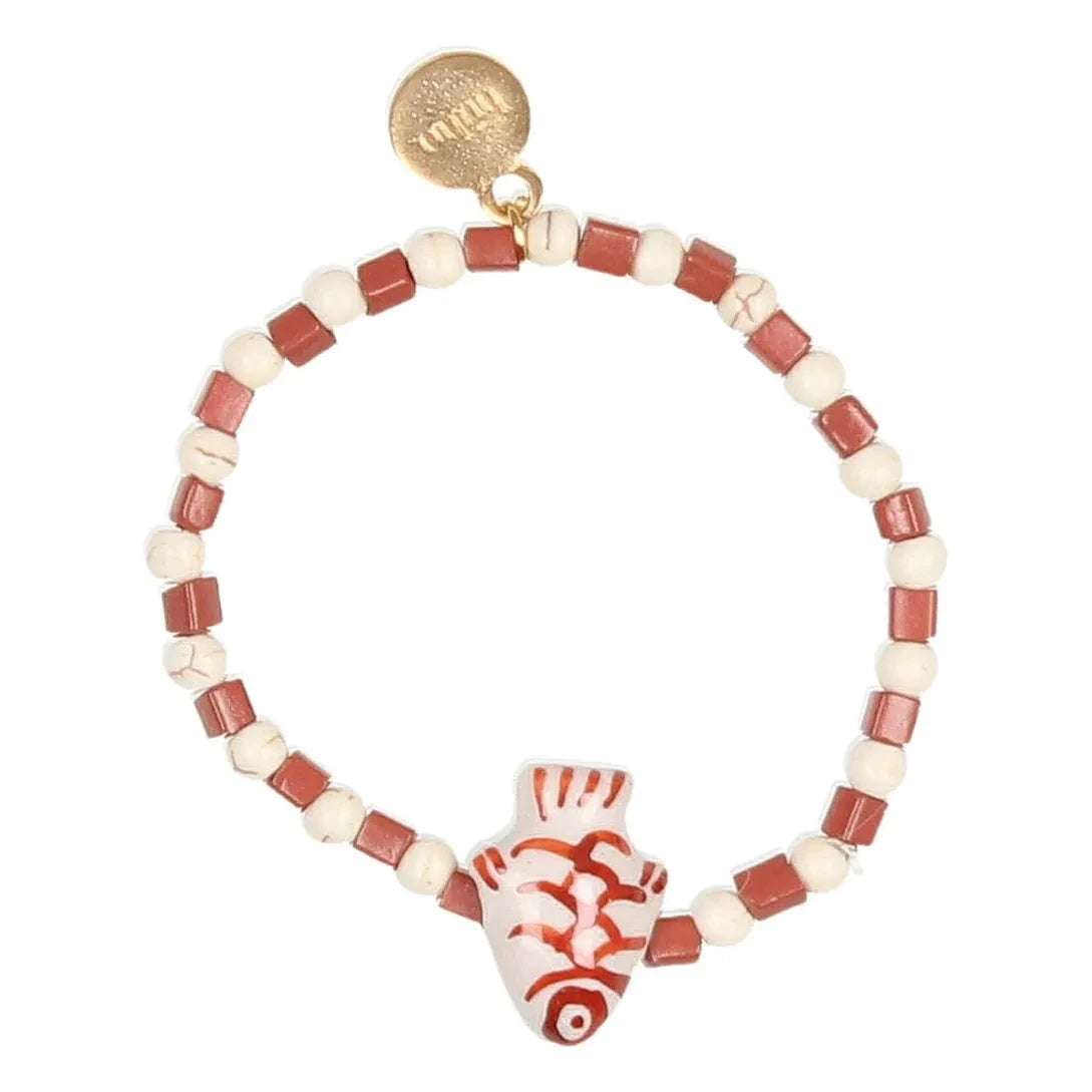 Búho - Fish bracelet | Beige