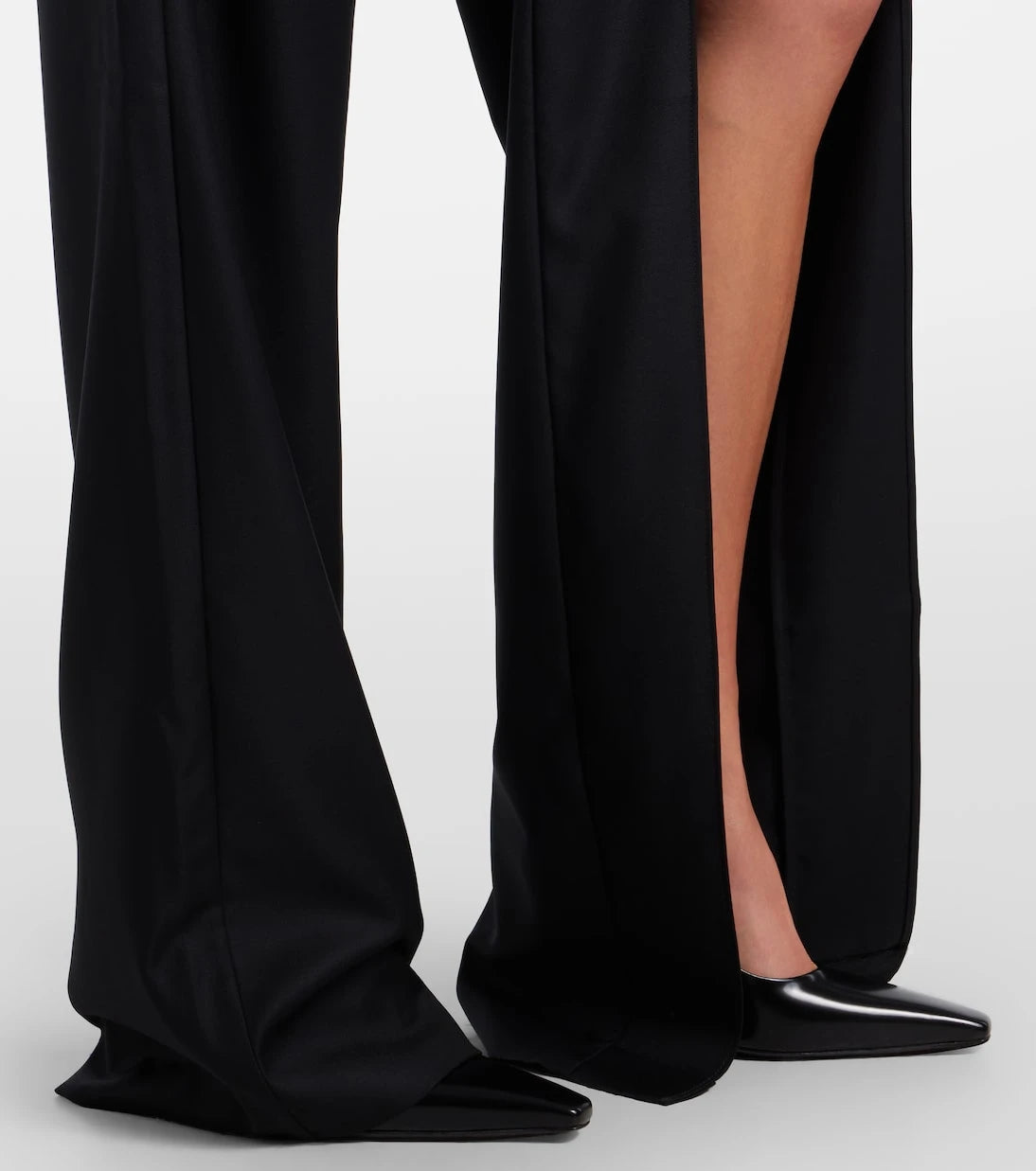 Coperni - Suspended belted cutout straight jeans