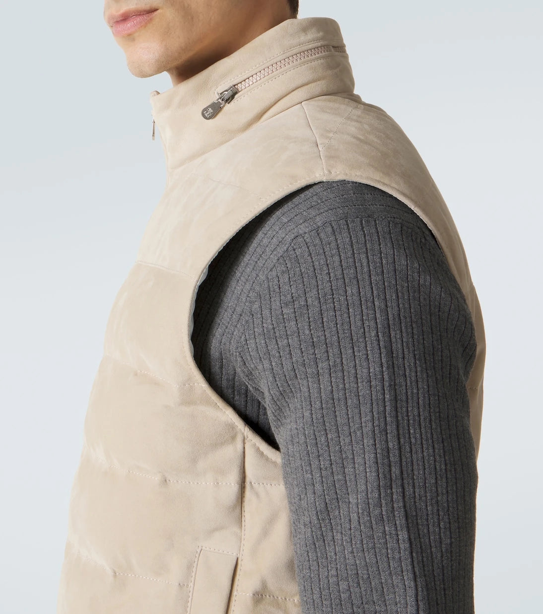 Brunello Cucinelli - Suede down vest