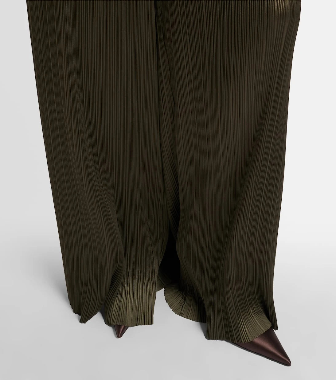 Joseph - Amber plissé satin wide-leg pants