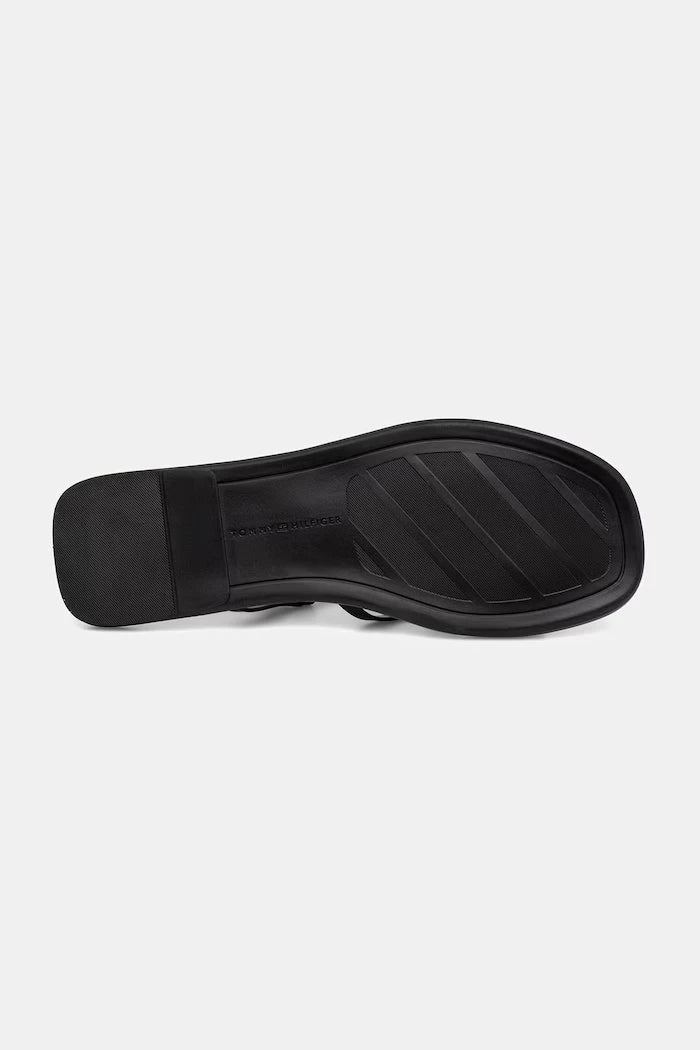 Tommy Hilfiger Kadın Deri Sandalet FLAT STRAPPY SANDAL LTH