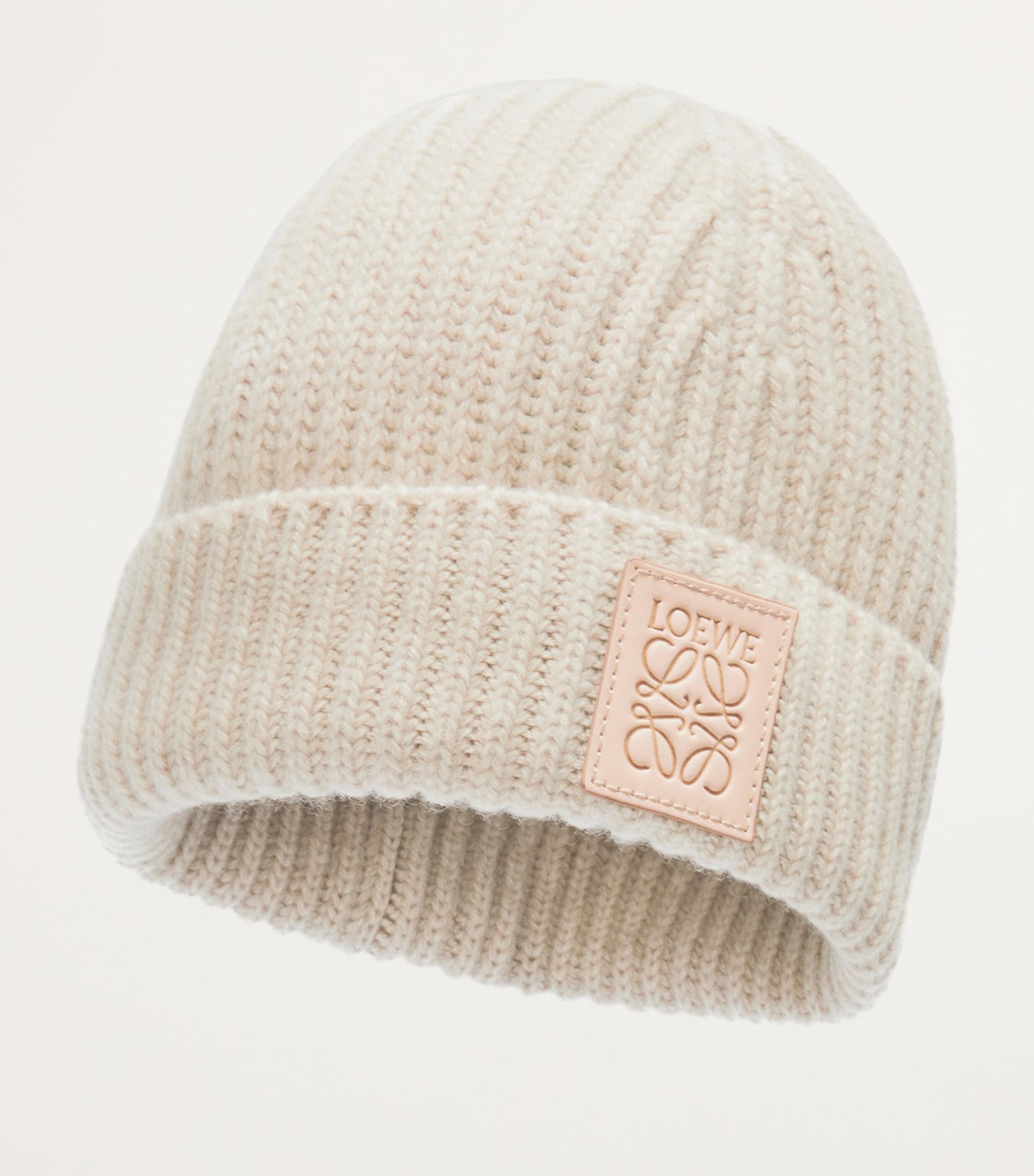 Beige Cashmere Beanie