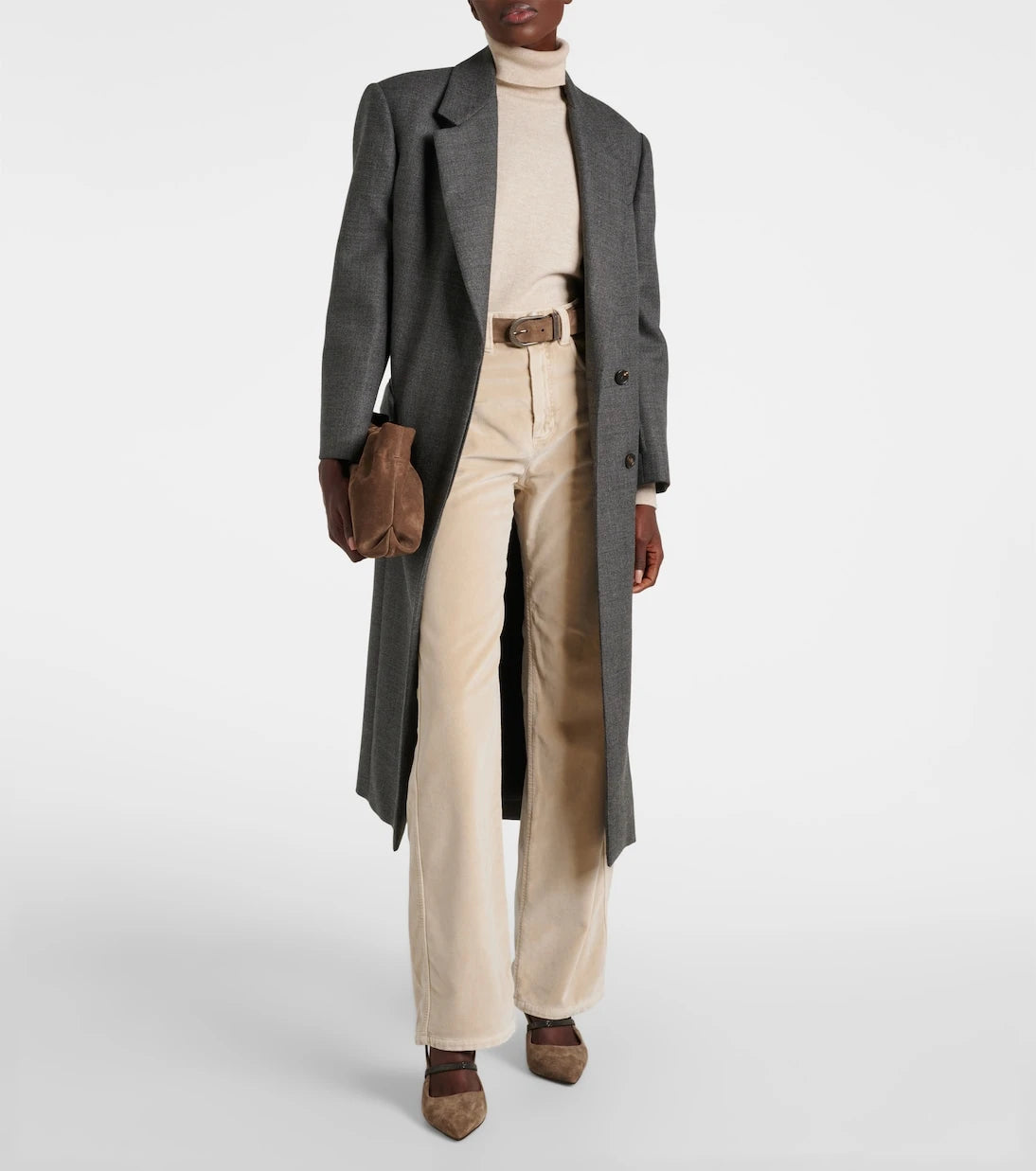 Brunello Cucinelli - Dyed cotton wide-leg pants