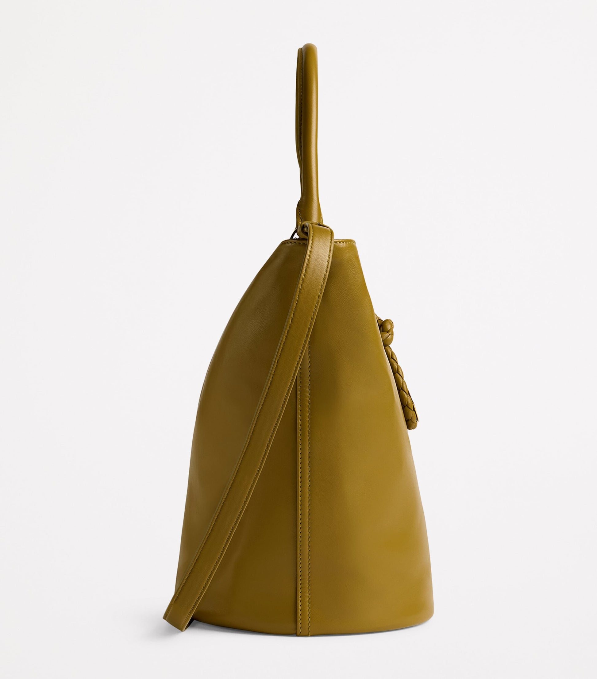 Yellow Leather Liberta Bucket Bag