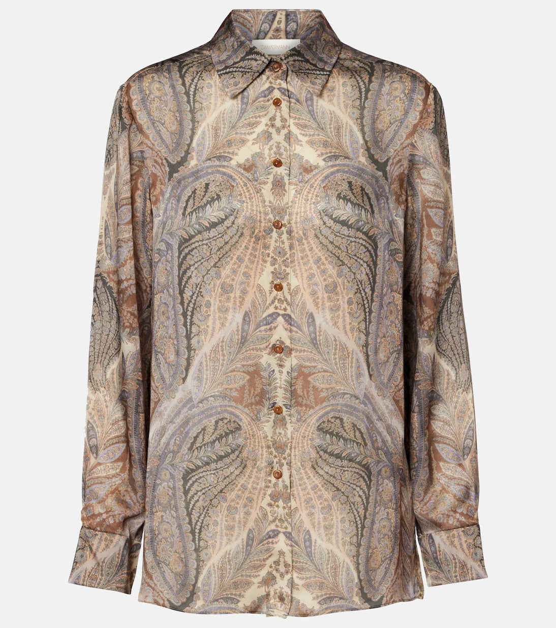 Zimmermann - Hypnotic paisley silk satin shirt