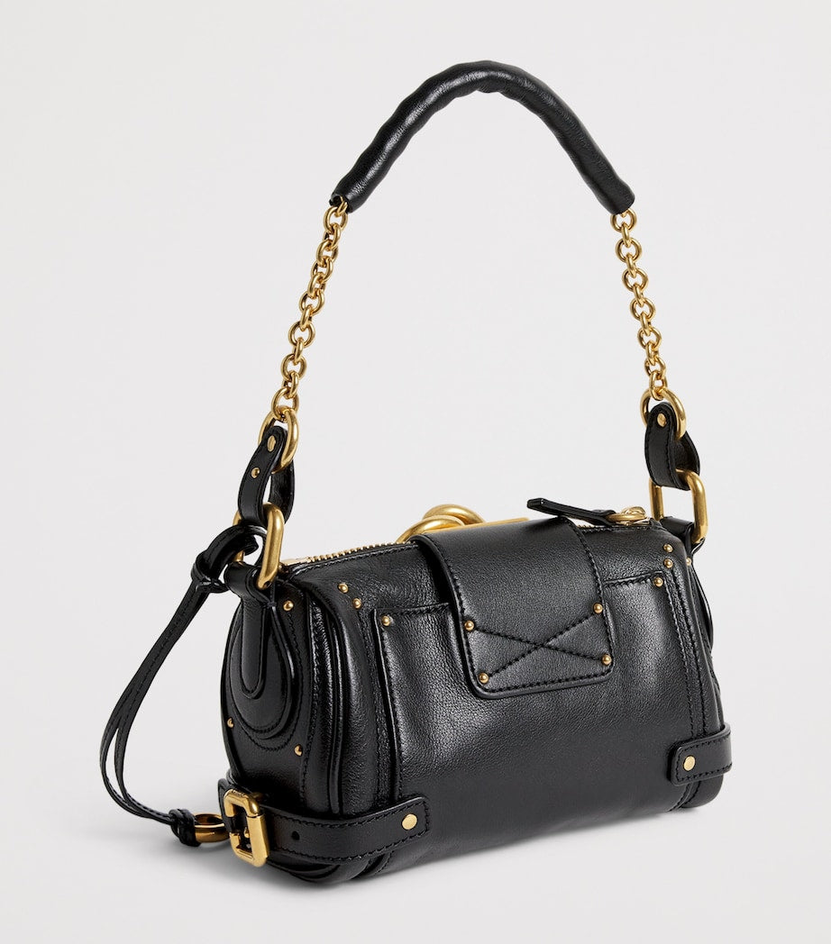 Chloé Black Small Leather Paddington Shoulder Bag