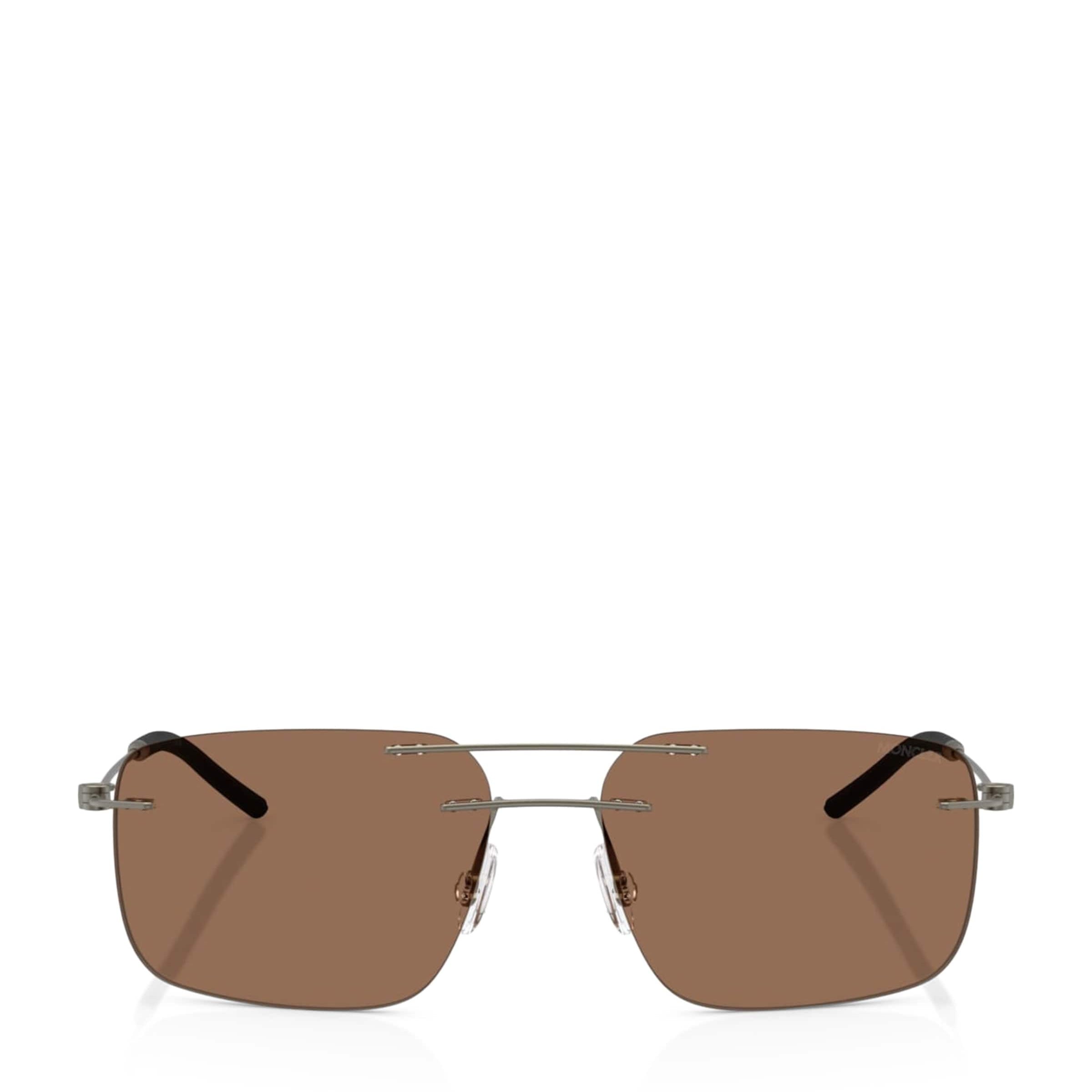 Moncler Grey Steel Doppler ME4003 Sunglasses