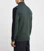 Fred Perry Green Cotton-Wool Zip-Up Cardigan