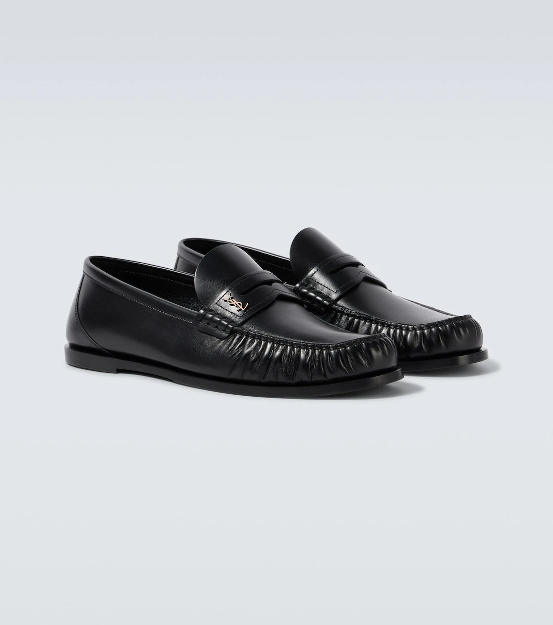 Saint Laurent - Laurent leather penny loafers