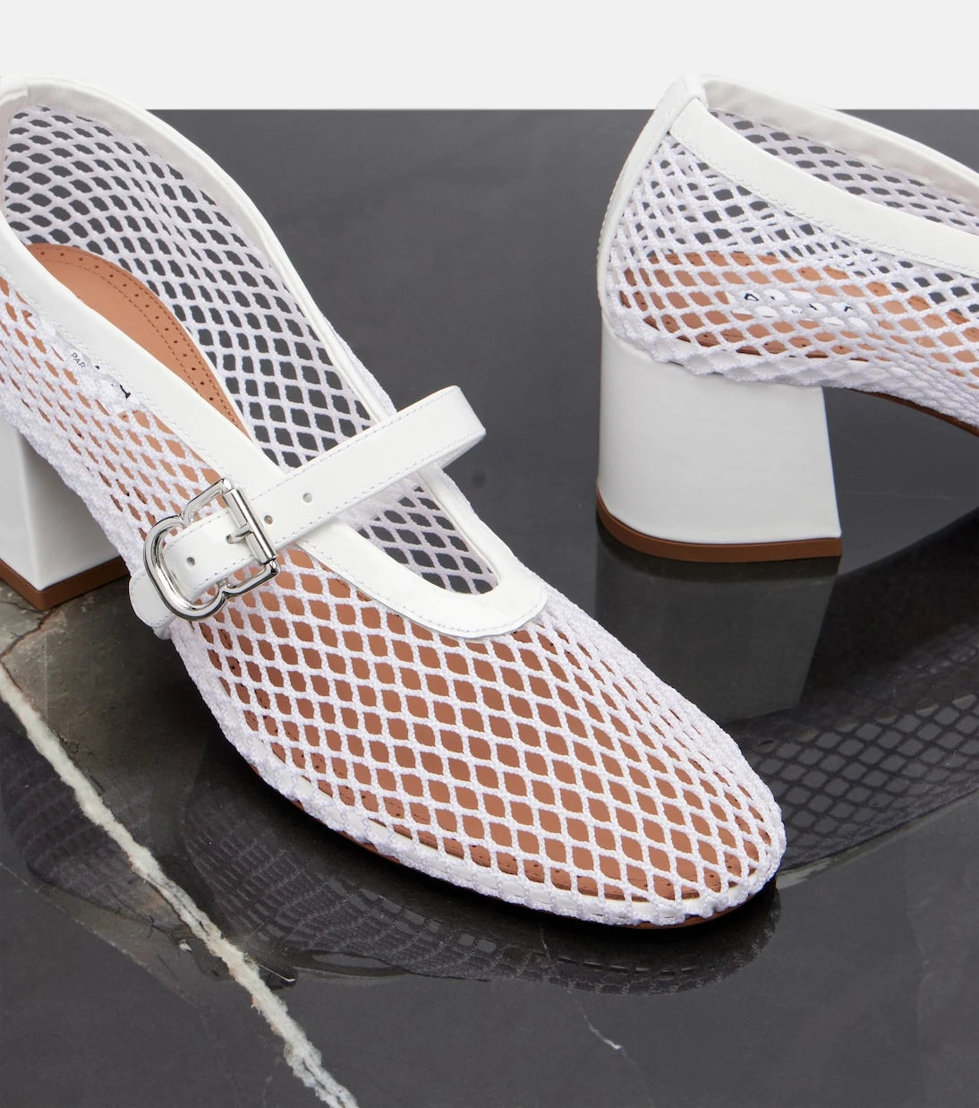Alaïa - Babies mesh Mary Jane pumps