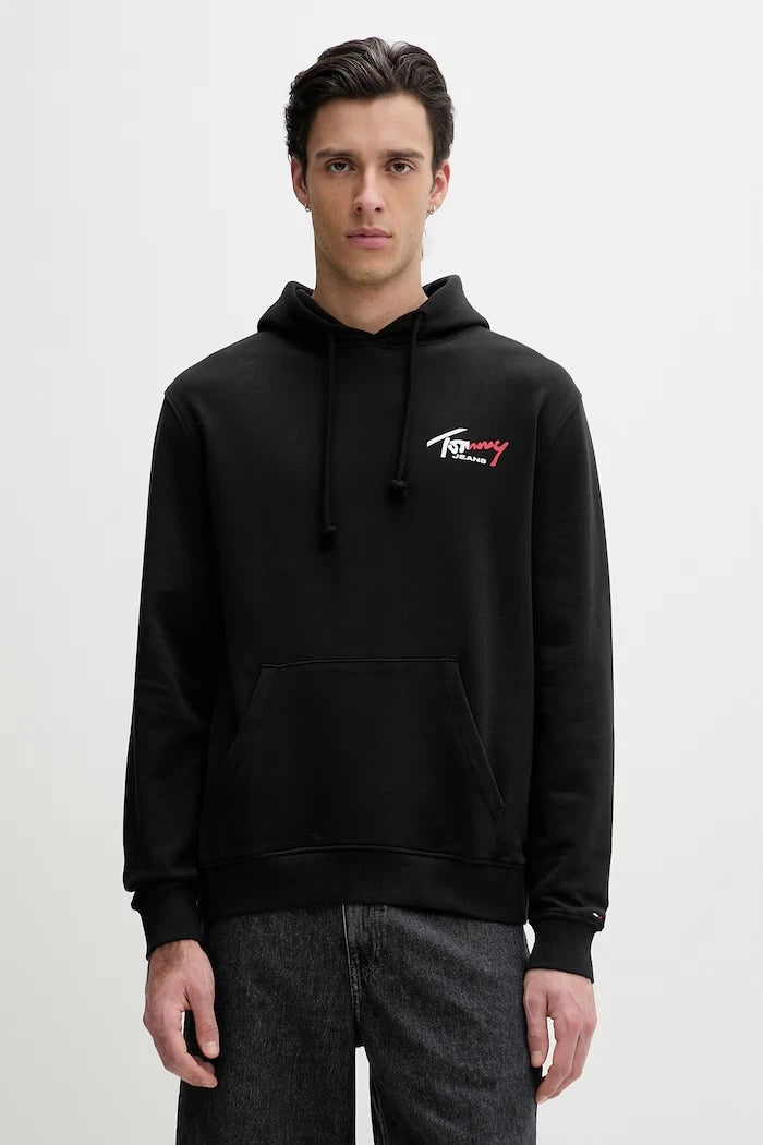 Tommy Jeans суичър с качулка мъжки от памук