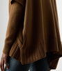Ralph Lauren Collection Brown Cashmere-Blend Cape Sweater