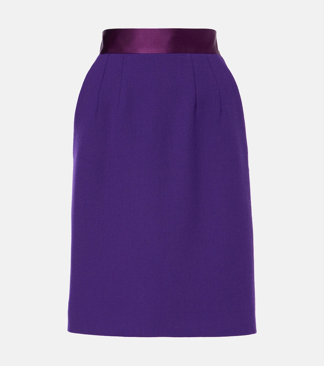 Dolce&Gabbana - High-rise wool-blend crêpe pencil skirt