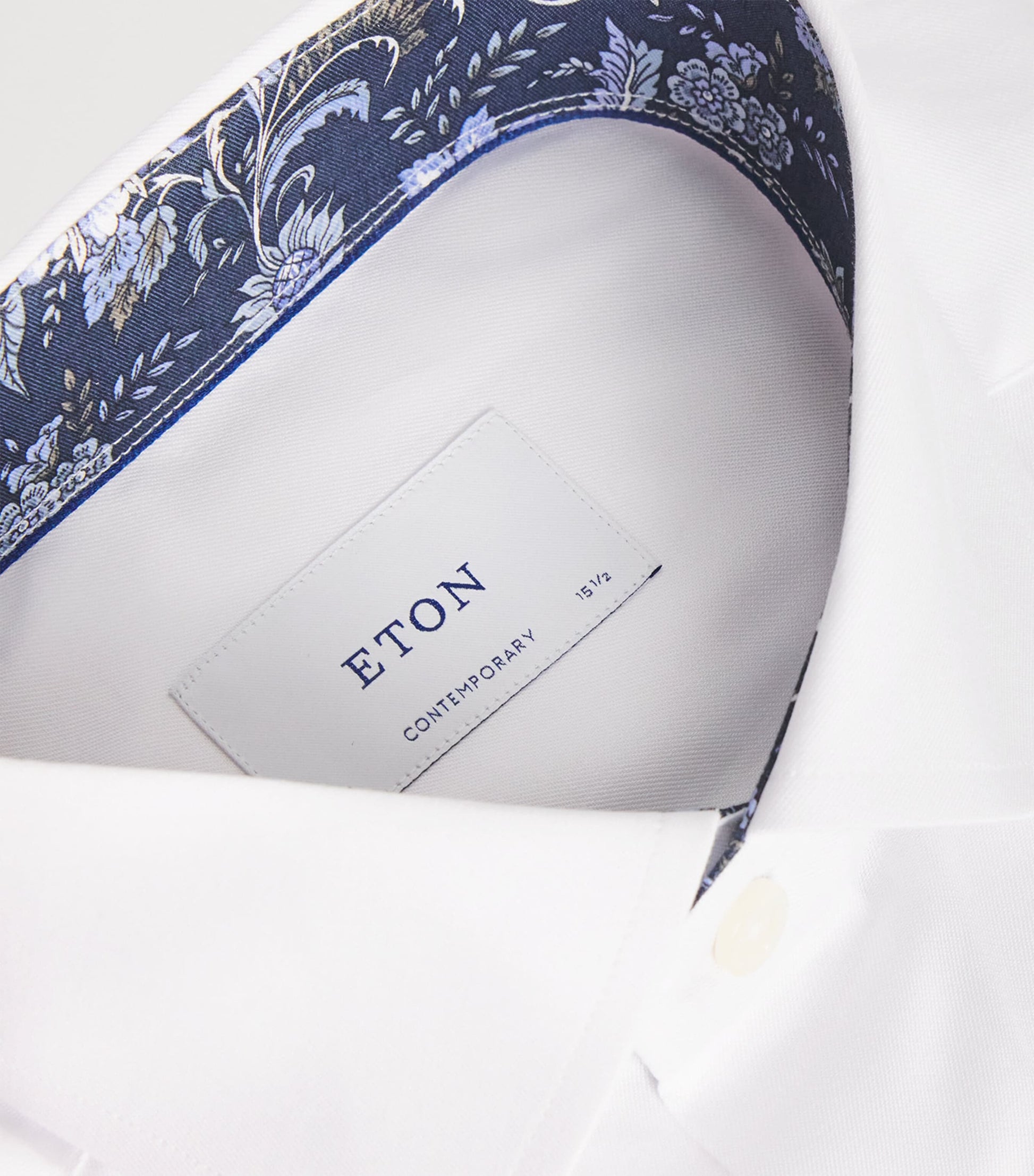 Signature Twill Floral-Trim Shirt