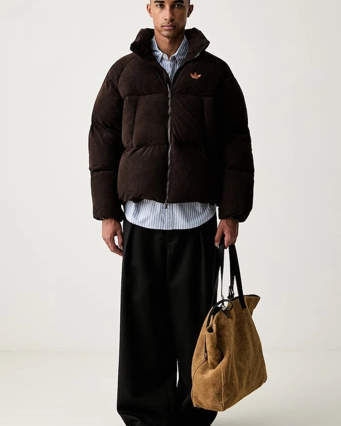 adidas Originals erkek Corduroy Puffer kot kapitone ceket