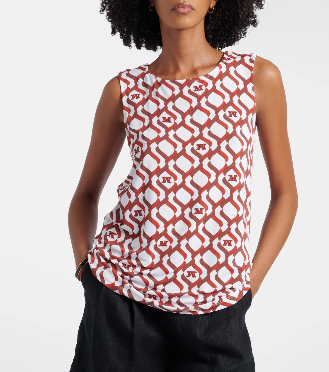 Max Mara - Pelota printed top