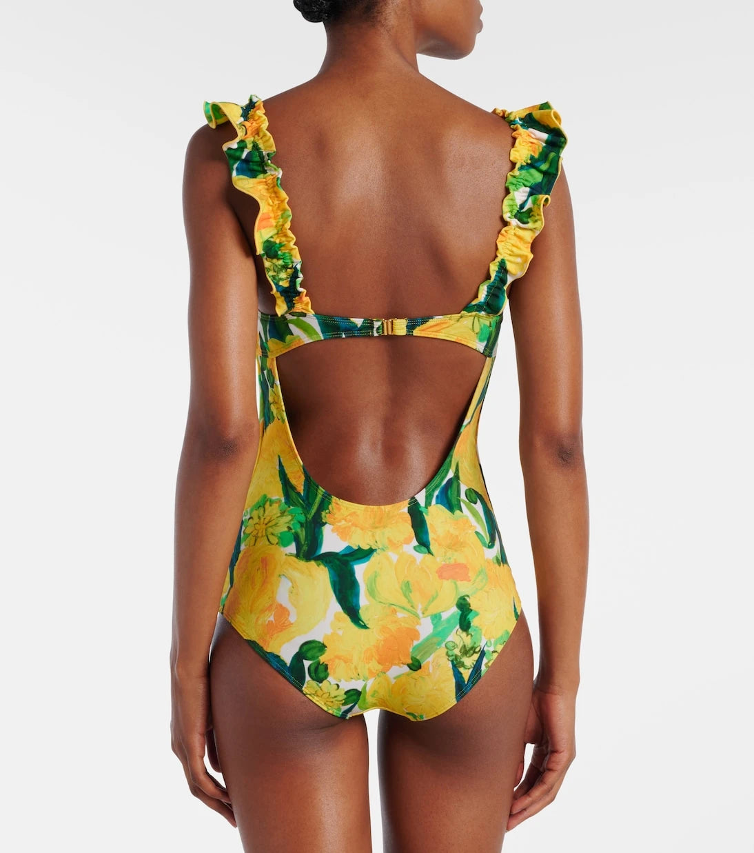 La DoubleJ - Boop floral ruffled swimsuit