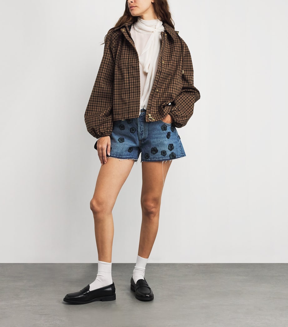 The Embellished Hang Denim Shorts JULIET