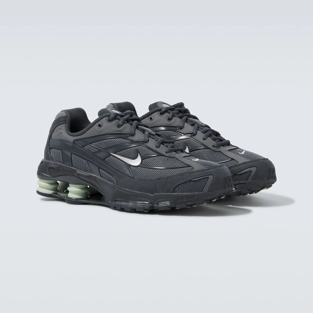 Nike - Shox Ride 2 leather-trimmed sneakers