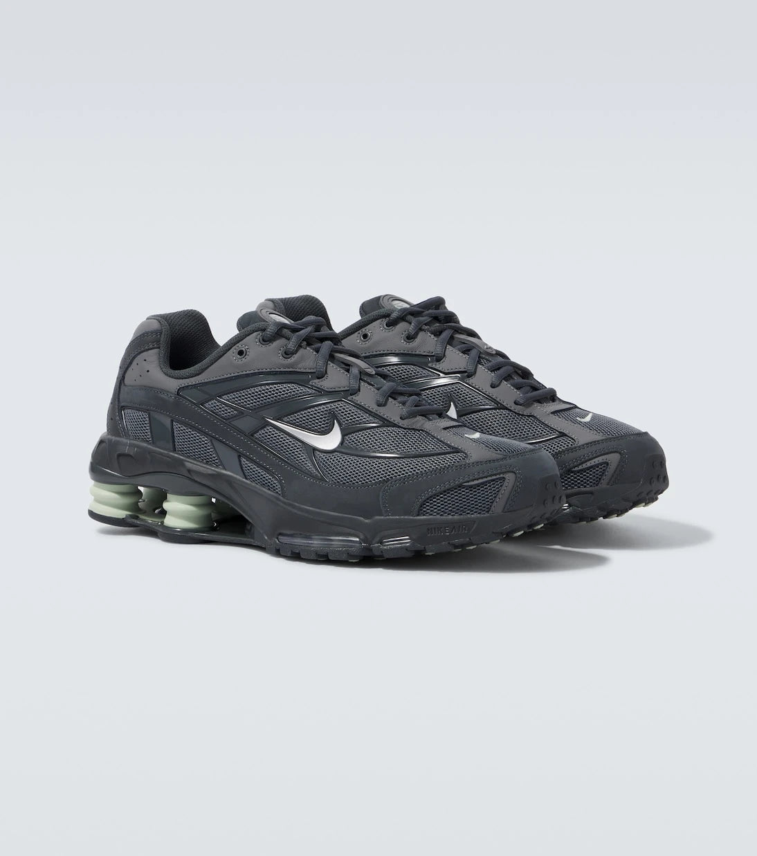 Nike - Shox Ride 2 leather-trimmed sneakers