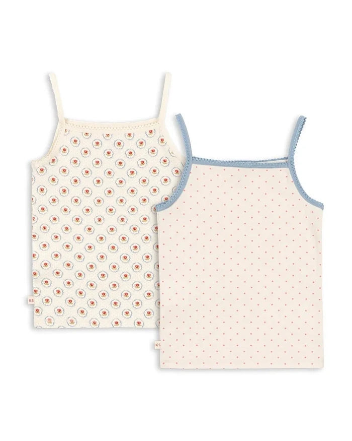 Konges Sløjd BASIC 2 PACK STRAP TOPS GOTS (2 adet)