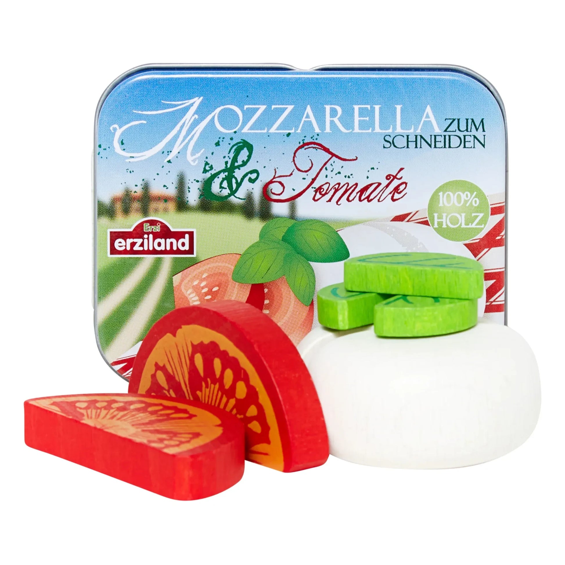 Erzi - Food Tin with Caprese Salad - 7 Pieces
