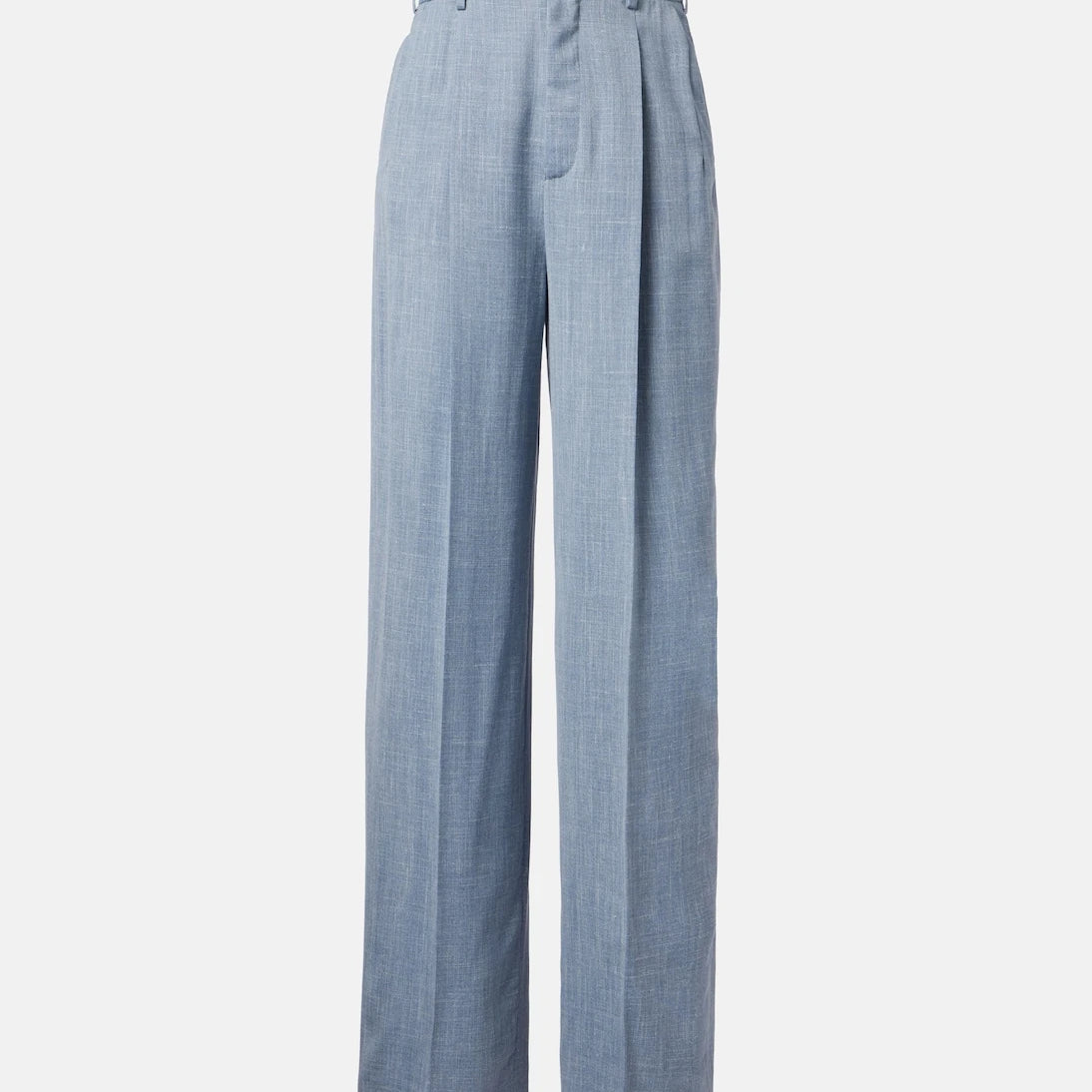 Loro Piana - Hector wool, silk, and linen wide-leg pants