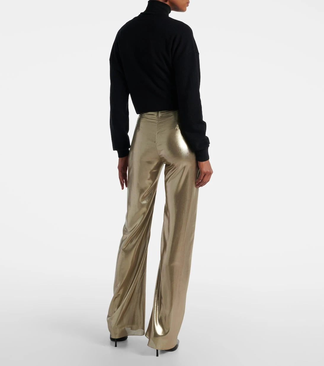 Galvan - High-rise wide-leg pants