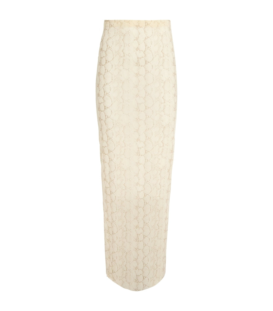 Skims Multi Milky Sheer Maxi Skirt