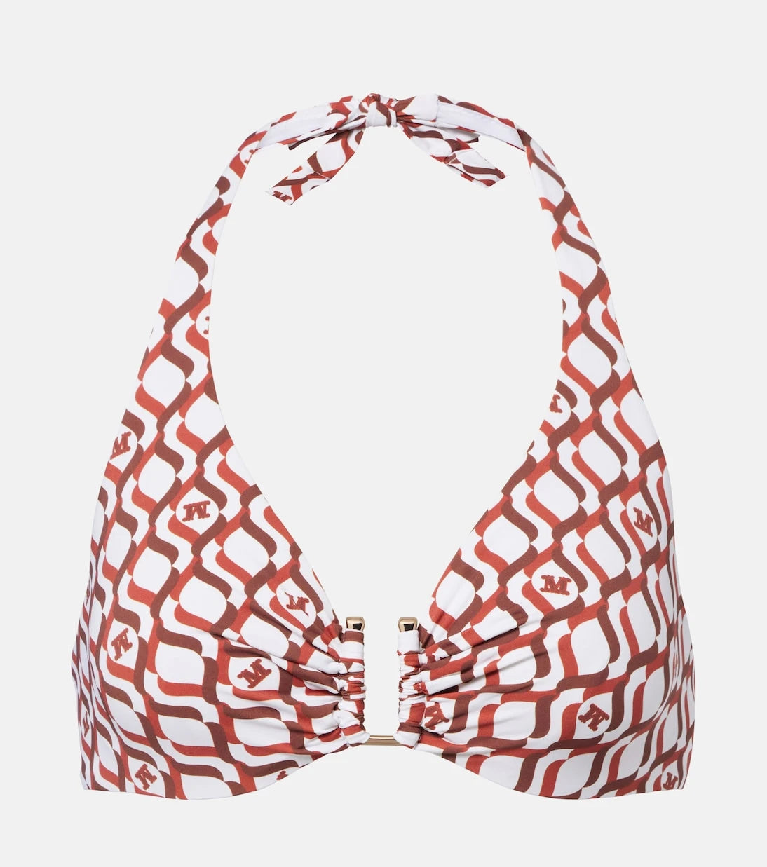 Max Mara - Avena printed halterneck bikini top