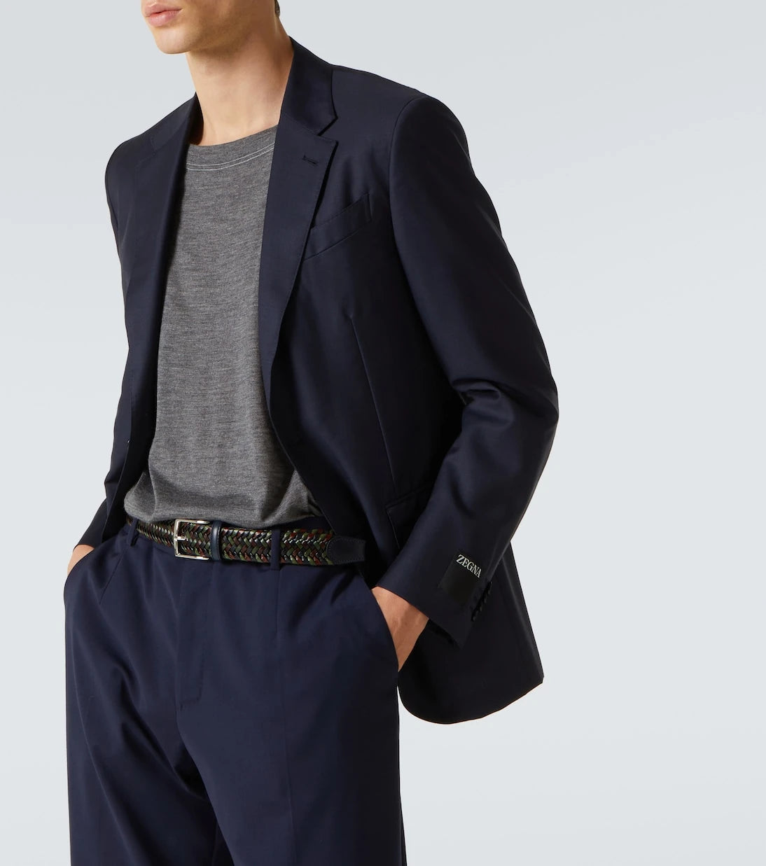 Rubinacci - Woven leather belt