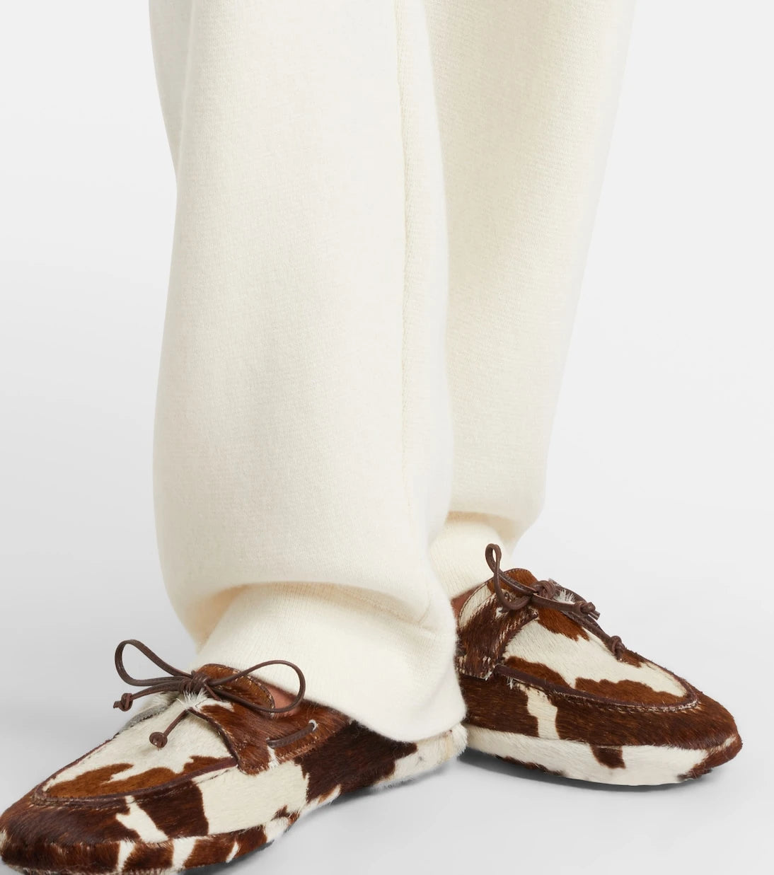 God's True Cashmere - Embellished cashmere wide-leg pants