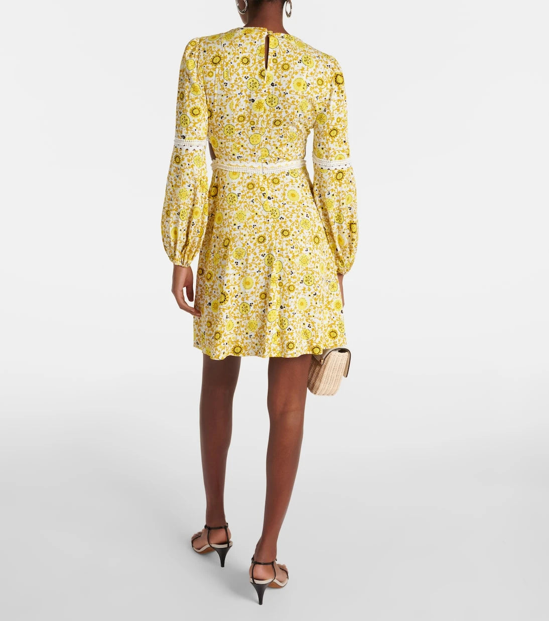 Diane von Furstenberg - Kimmie printed cutout twill minidress