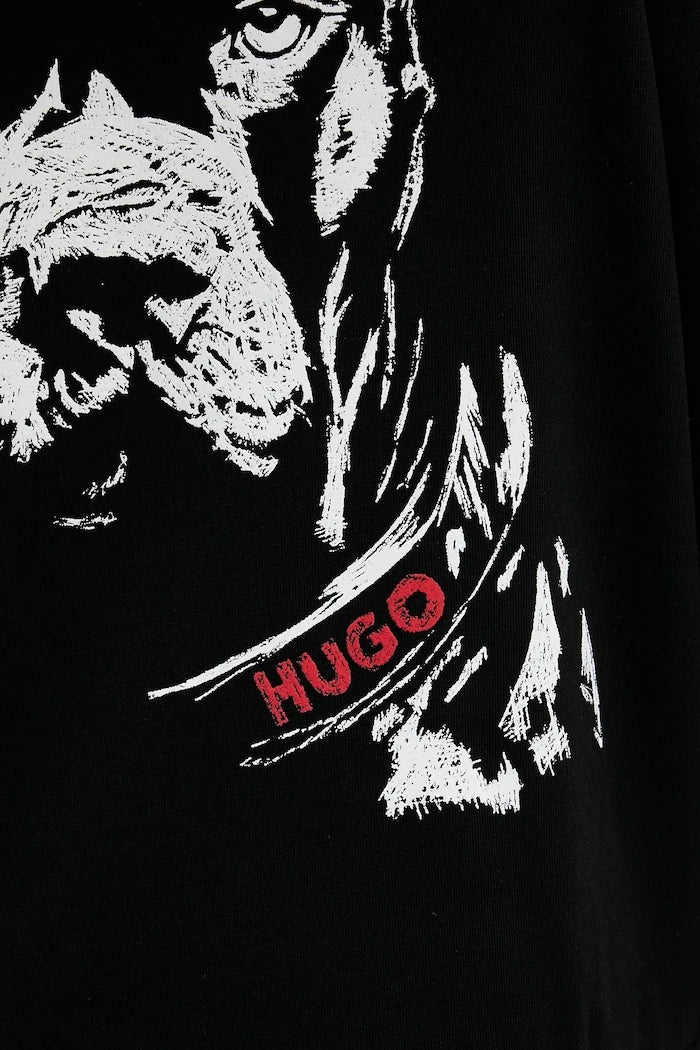 Памучен суичър HUGO Dubraxo
