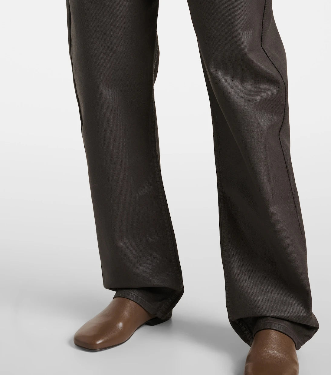 Lemaire - High-rise cotton wide-leg pants