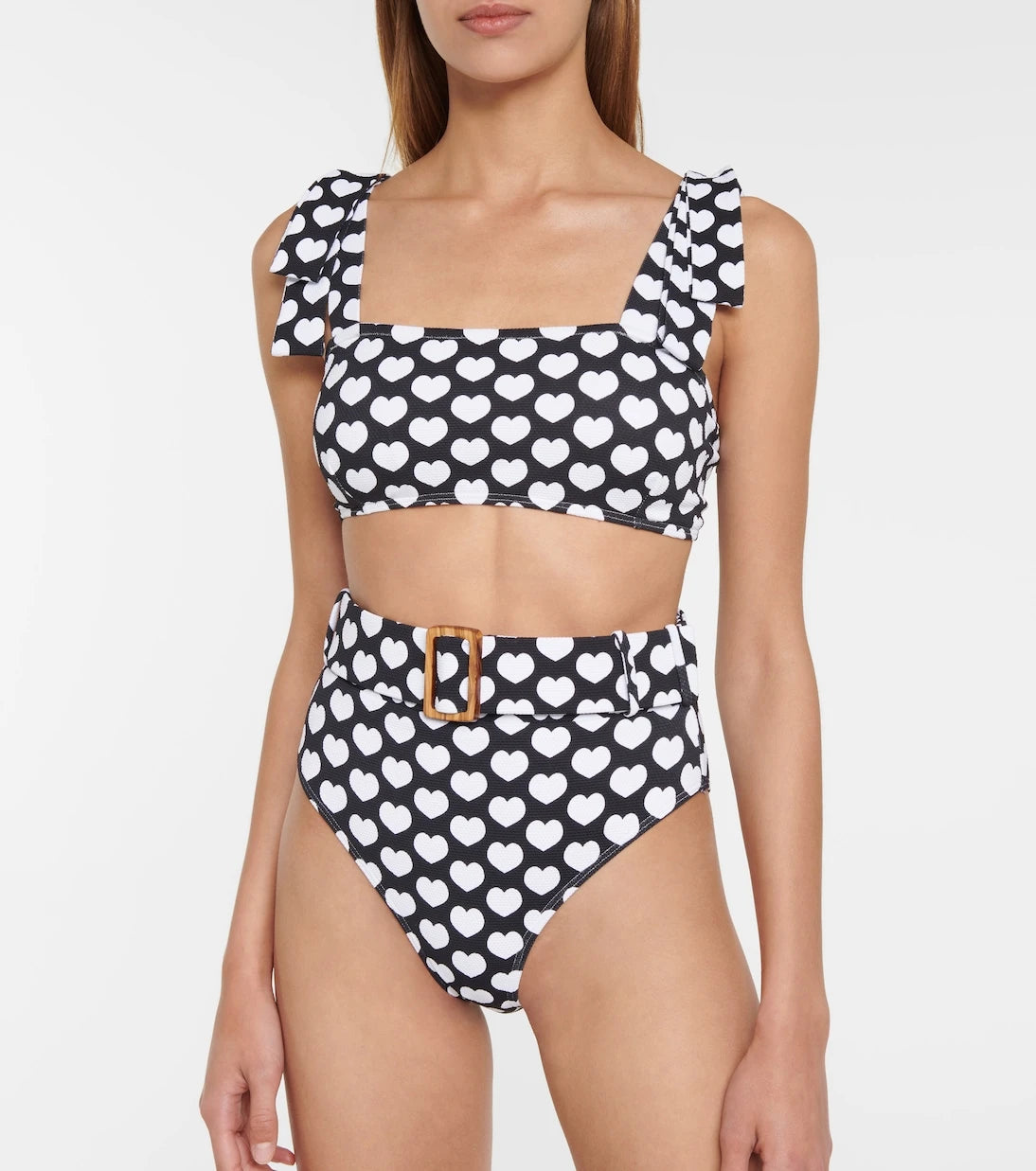 Alexandra Miro - Audrey heart-print bikini top
