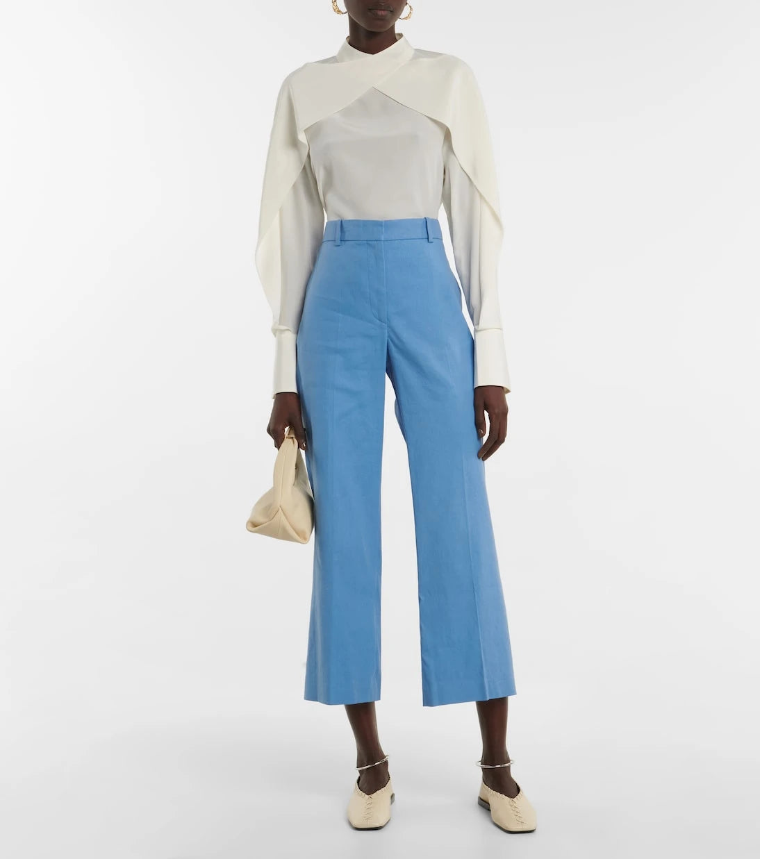Joseph - Linen-blend high-rise flared pants