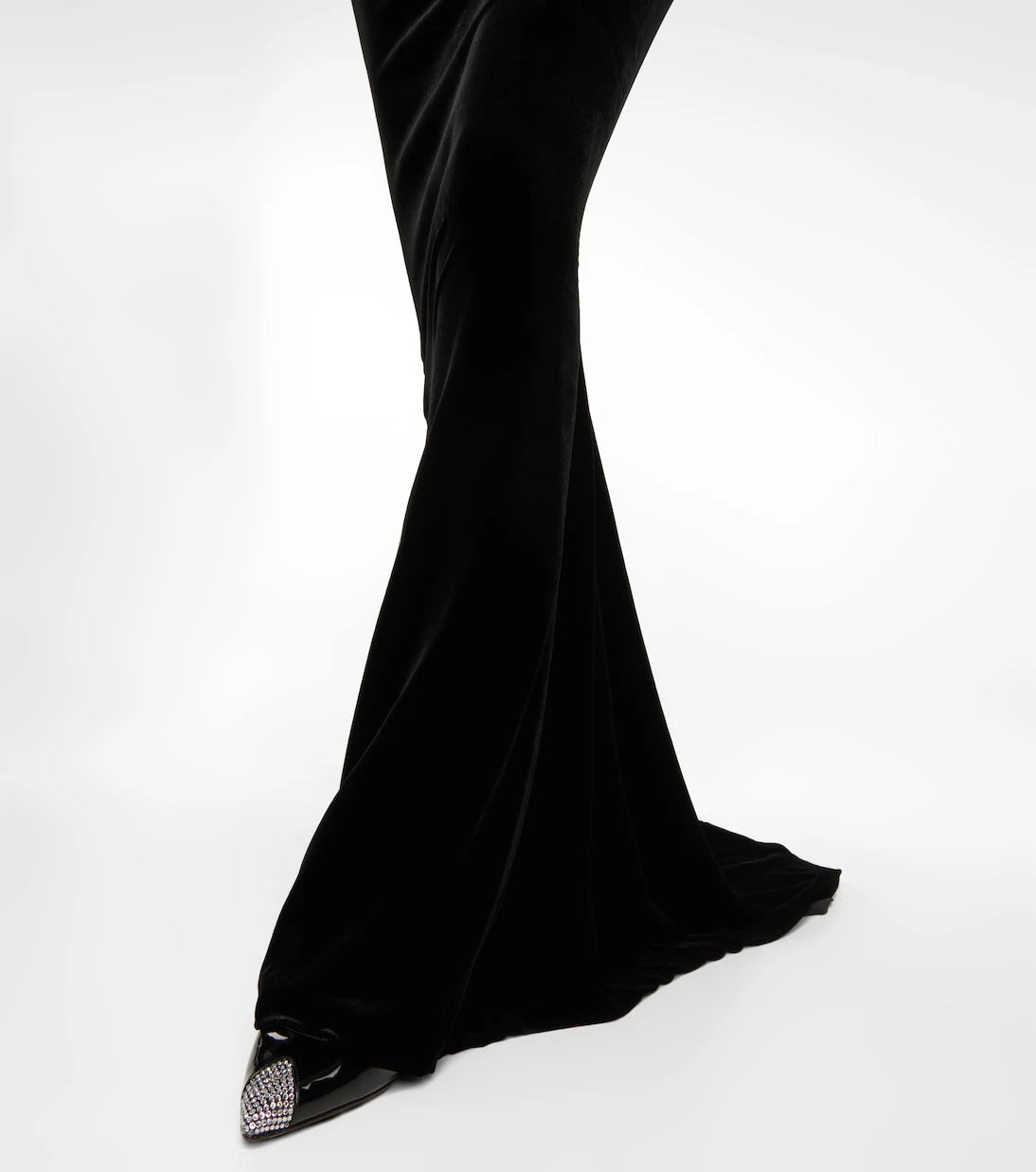 Alessandra Rich - Embellished velvet gown