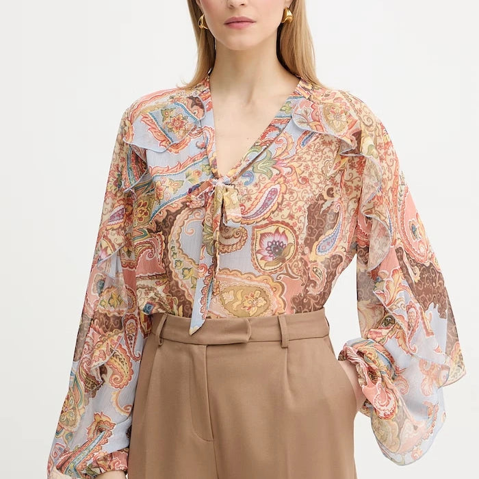 Guess блуза с волани дамска PAISLEY