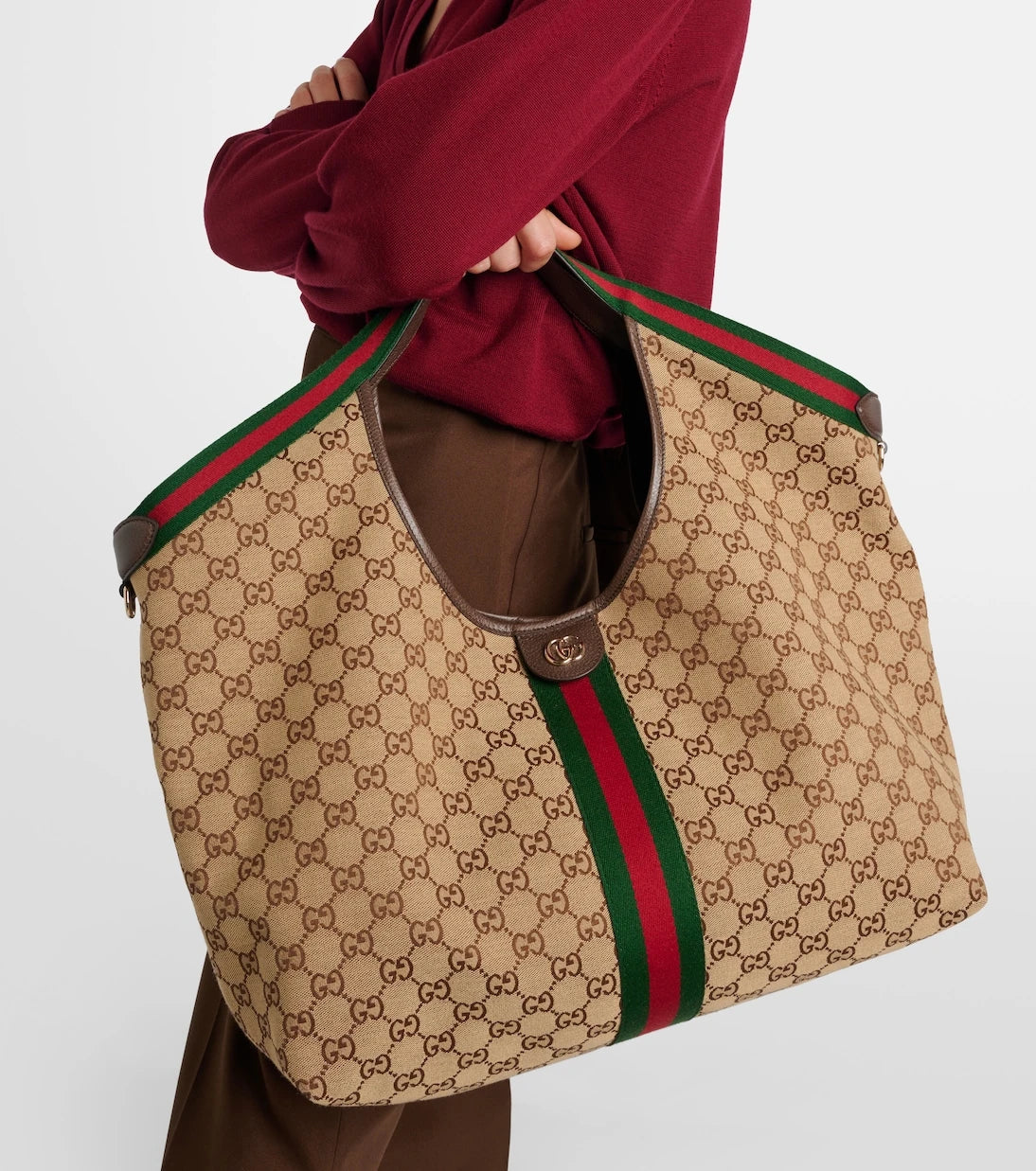 Gucci - Gucci Giglio GG Canvas Large tote bag
